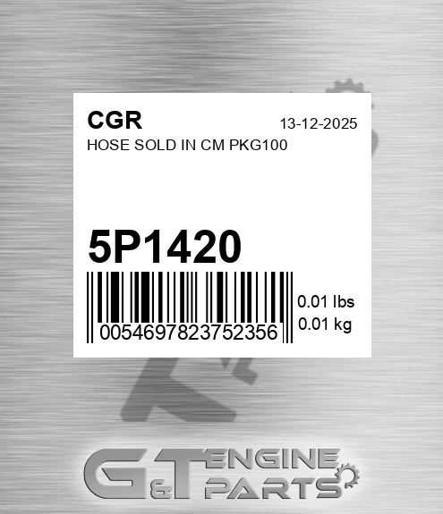 5P1420 Hose Sold In Cm Pkg100