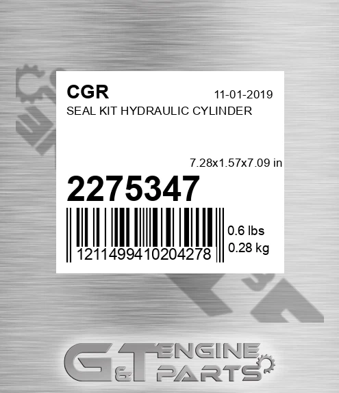 2275347 CGR Seal Kit Hydraulic Cylinder