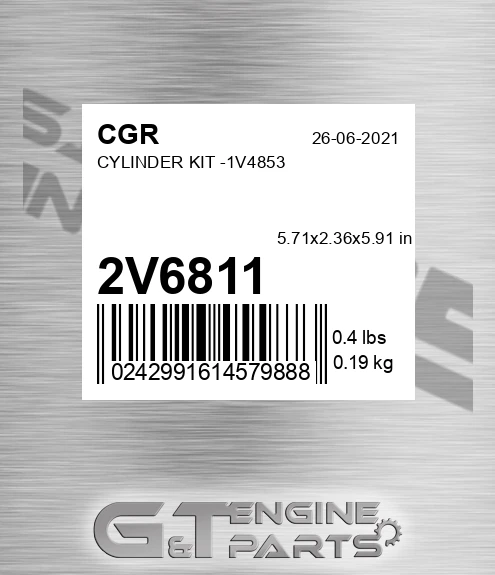 2V6811 Cylinder Kit -1v4853