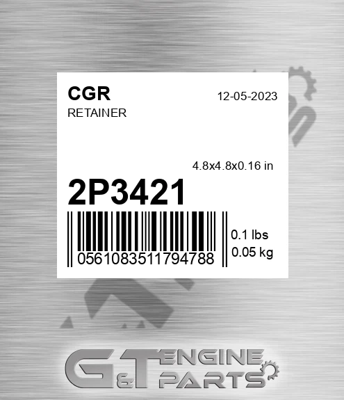 2P3421 CGR Retainer