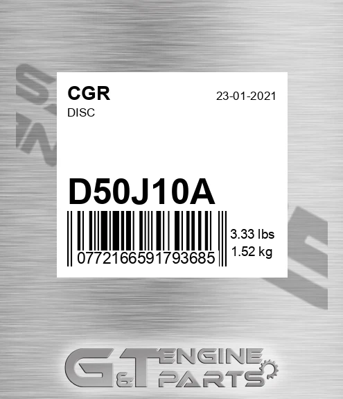 D50J10A CGR Disc