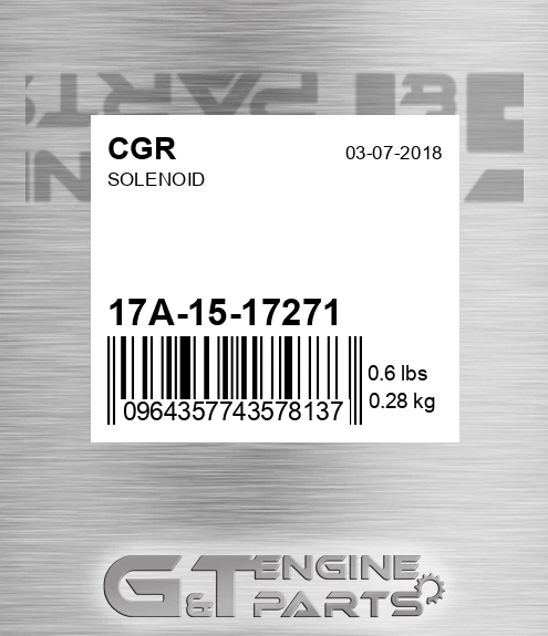 17A-15-17271 Solenoid
