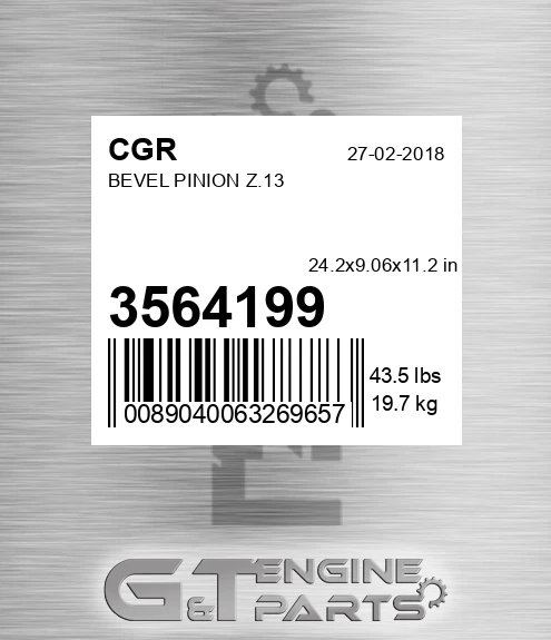 3564199 CGR Bevel Pinion Z.13