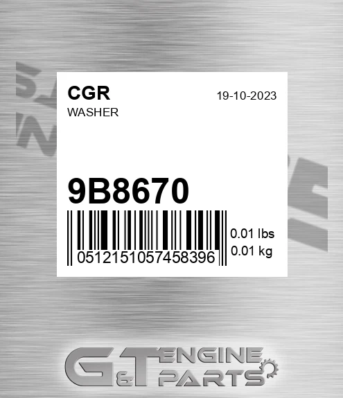 9B8670 Washer