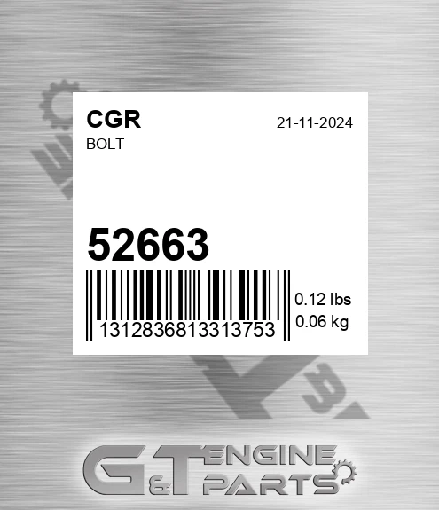 52663 Bolt