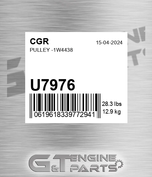 U7976 Pulley -1w4438
