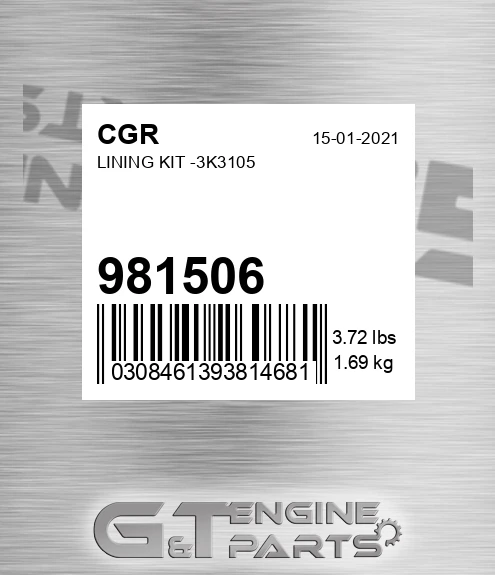 981506 Lining Kit -3k3105