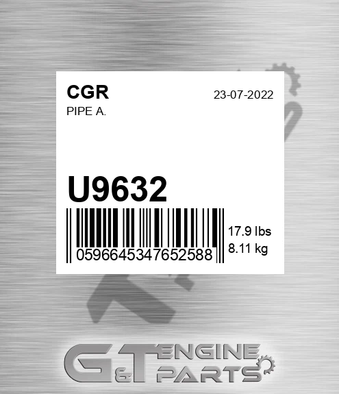 U9632 Pipe A.
