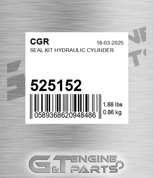 525152 Seal Kit Hydraulic Cylinder