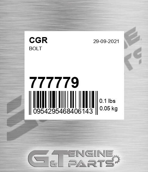 777779 Bolt