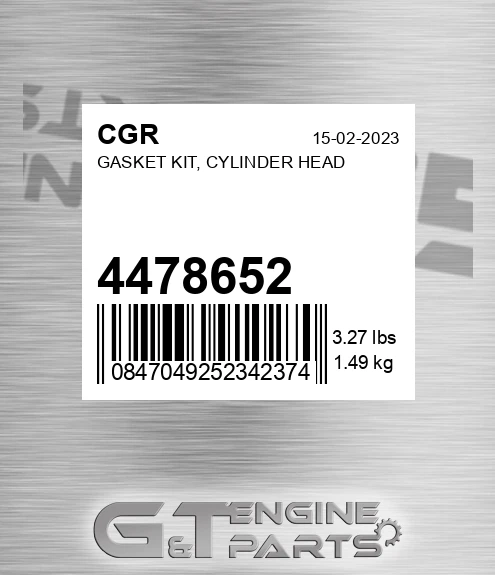 4478652 Gasket Kit, Cylinder Head