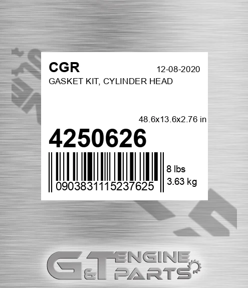 4250626 CGR Gasket Kit, Cylinder Head