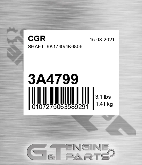 3A4799 Shaft -9k1749/4k6806