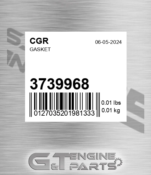 3739968 Gasket for CGR
