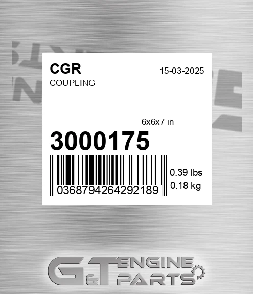 3000175 CGR Coupling