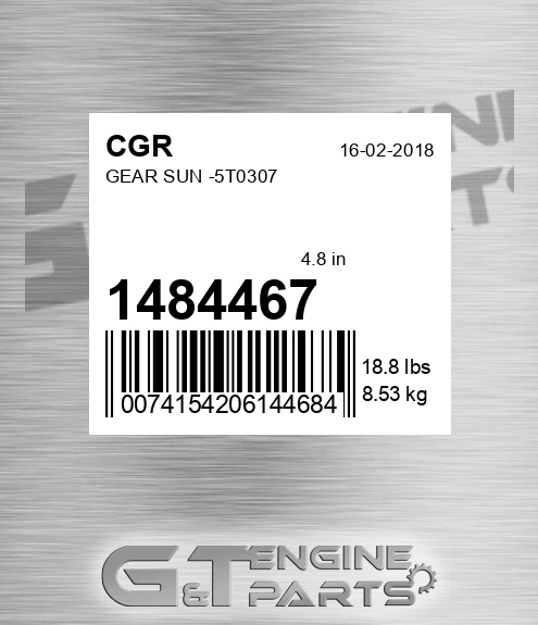 1484467 Gear Sun -5t0307