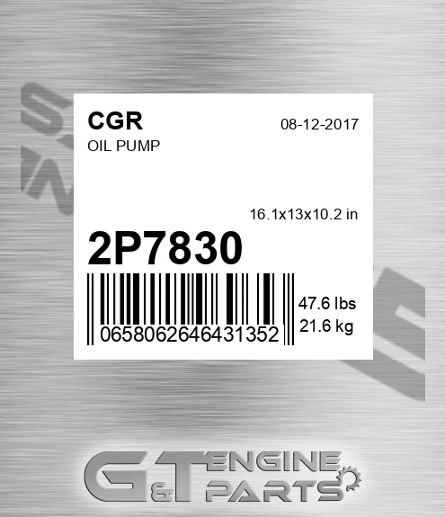 2P7830 Oil Pump