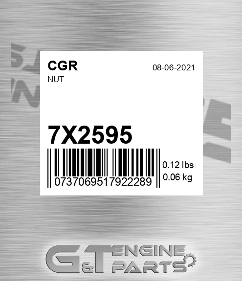 7X2595 Nut for CGR