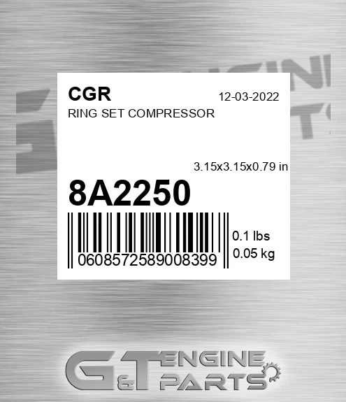 8A2250 CGR Ring Set Compressor