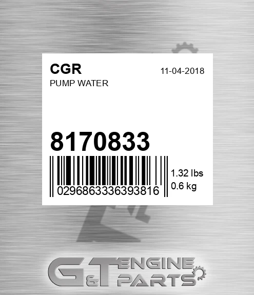 8170833 CGR Pump Water
