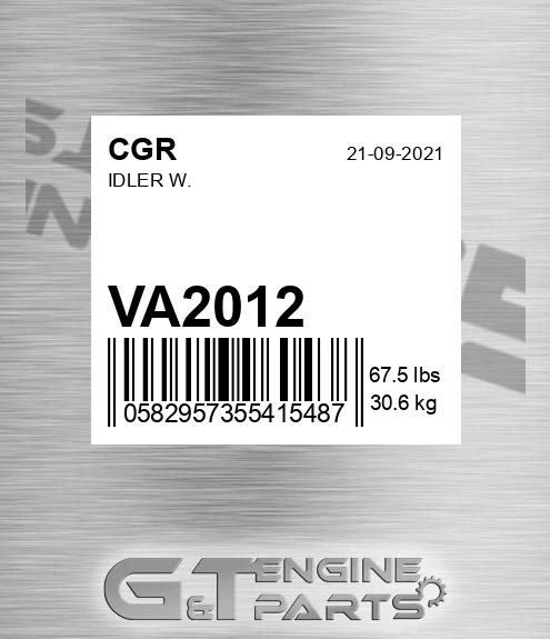VA2012 Idler W.