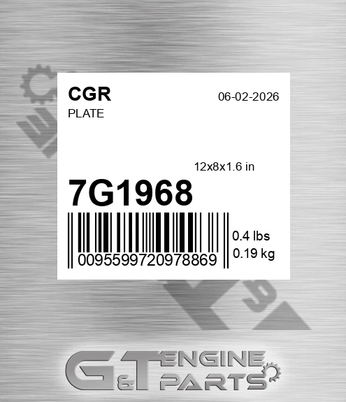 7G1968 Plate