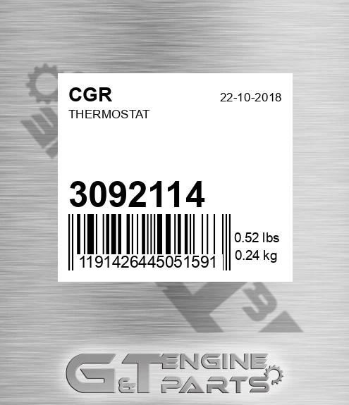 3092114 Thermostat for CGR