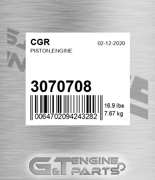 3070708 Piston,engine