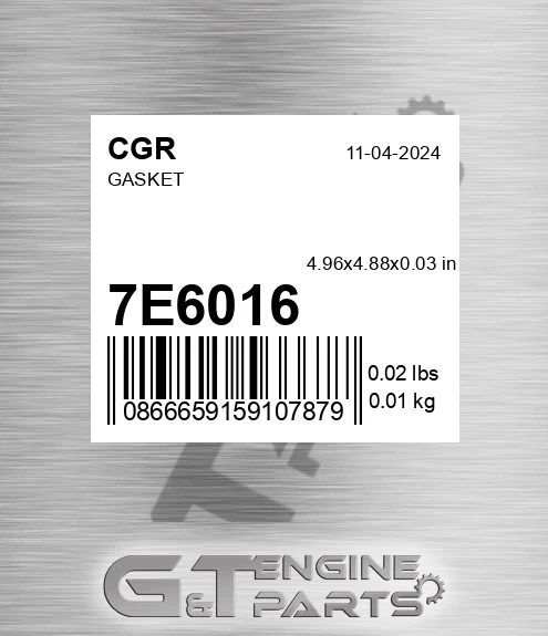 7E6016 CGR Gasket