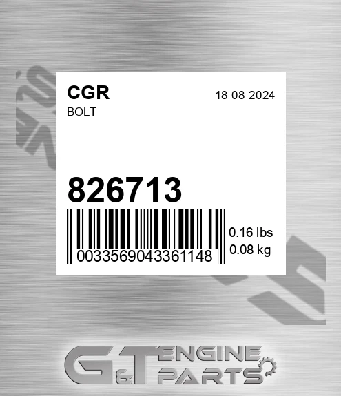 826713 CGR Bolt