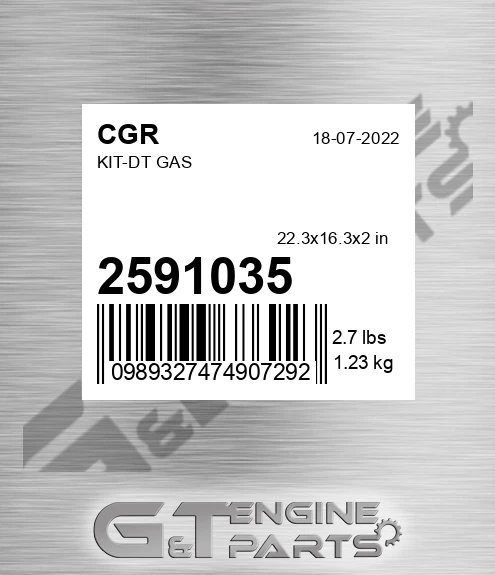 2591035 Kit-dt Gas