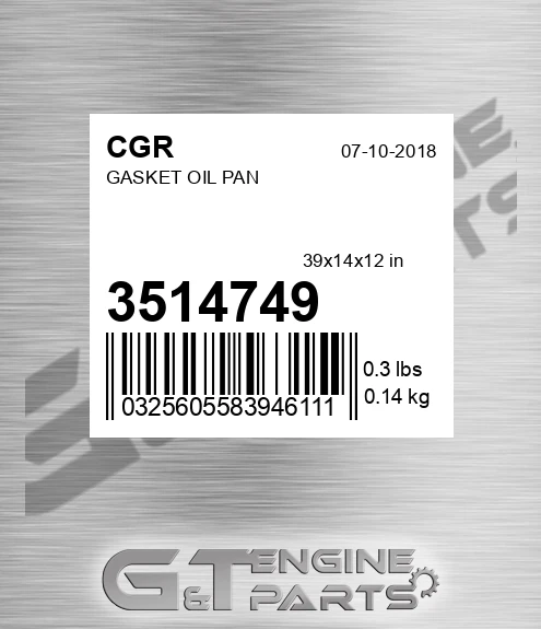 3514749 CGR Gasket Oil Pan