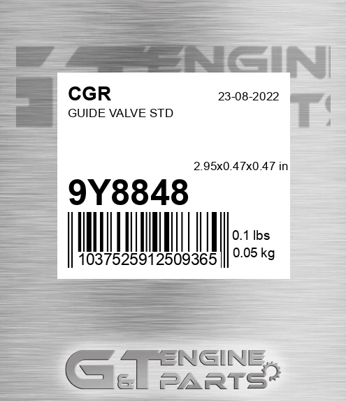9Y8848 CGR Guide Valve Std