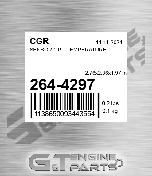 264-4297 CGR Sensor Gp. - Temperature