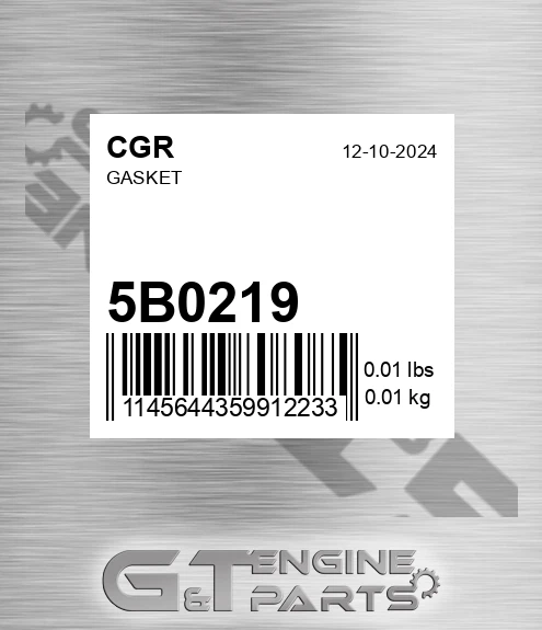5B0219 CGR Gasket