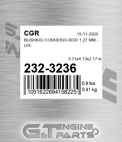 232-3236 Bushing Conneing Rod 1,27 Mm - U/s