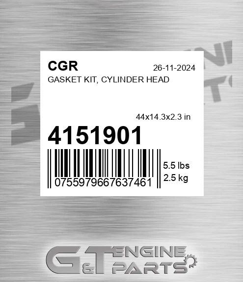 4151901 Gasket Kit, Cylinder Head