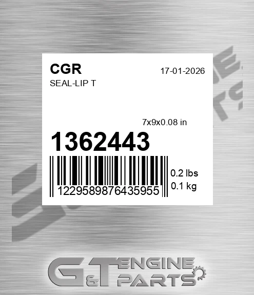 1362443 CGR Seal-lip T