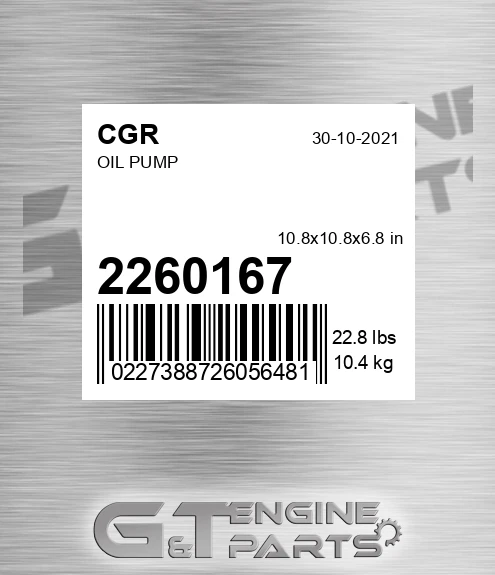 2260167 Oil Pump