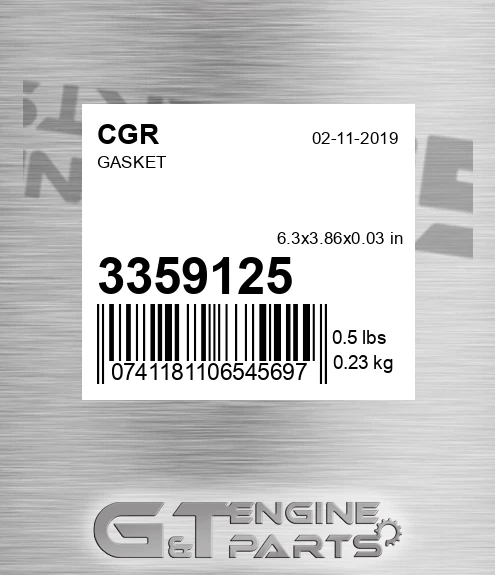 3359125 CGR Gasket