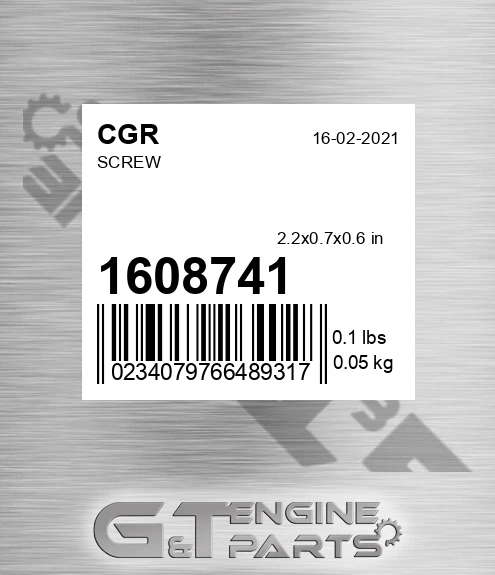 1608741 CGR Screw