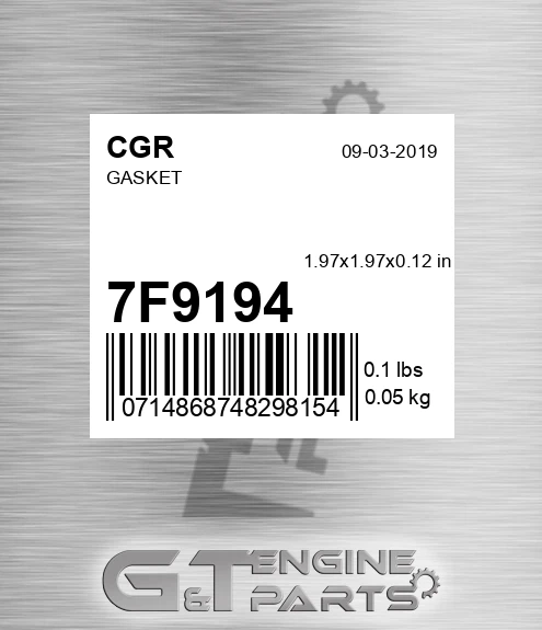 7F9194 Gasket