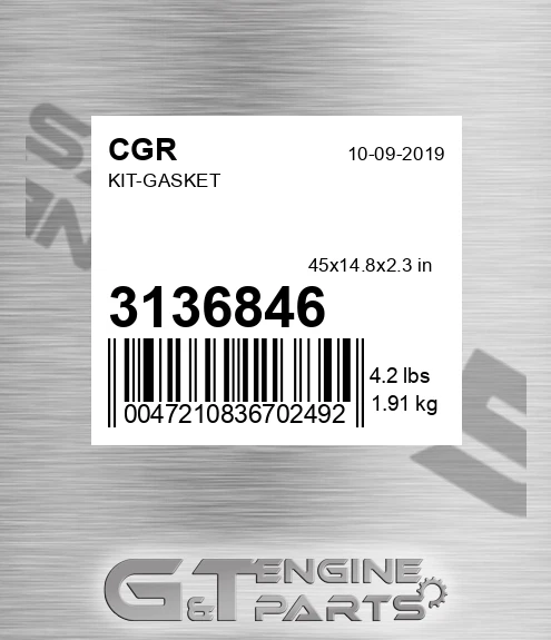 3136846 Kit-gasket