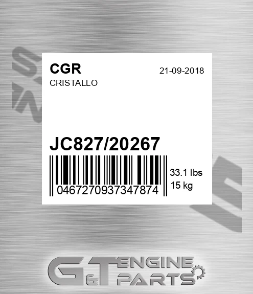 JC827/20267 Cristallo