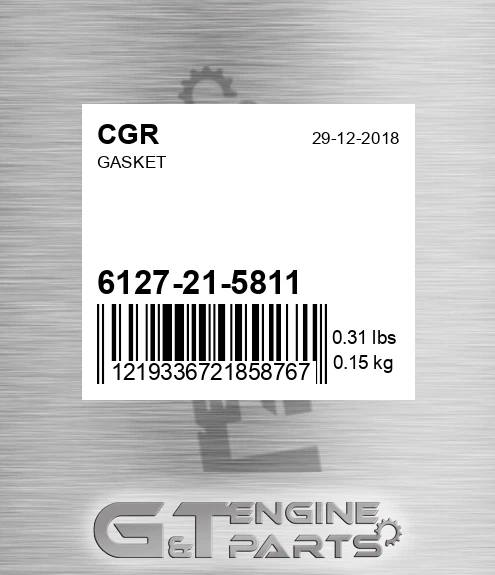 6127-21-5811 Gasket for CGR