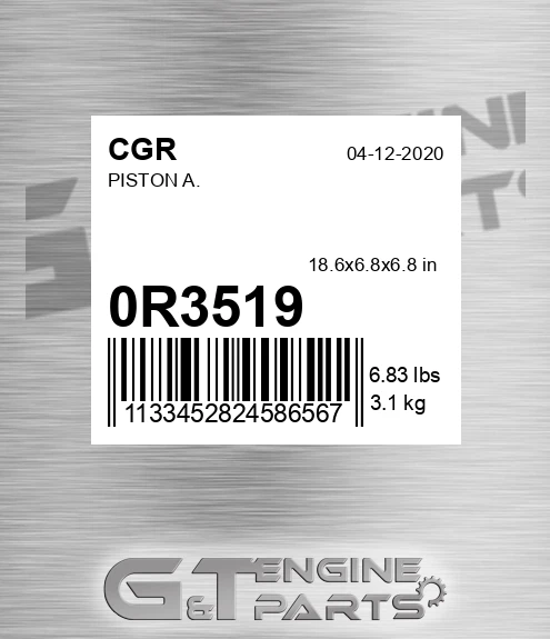 0R3519 Piston A. for CGR