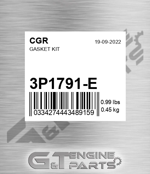 3P1791-E Gasket Kit