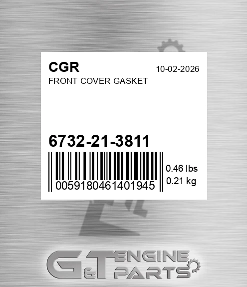 6732-21-3811 Front Cover Gasket for CGR