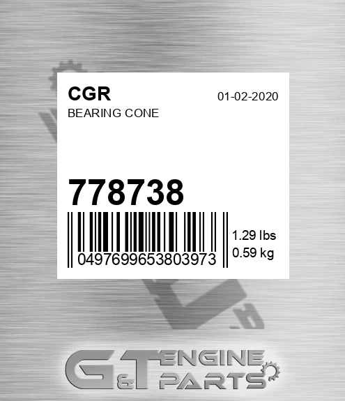 778738 Bearing Cone
