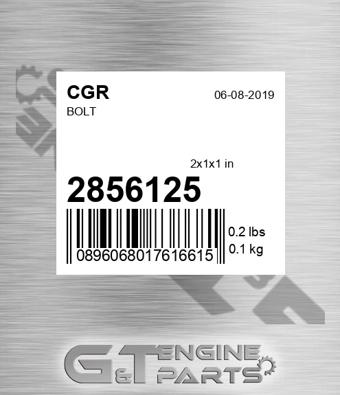 2856125 CGR Bolt